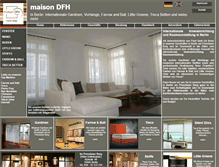 Tablet Screenshot of maisondfh.com